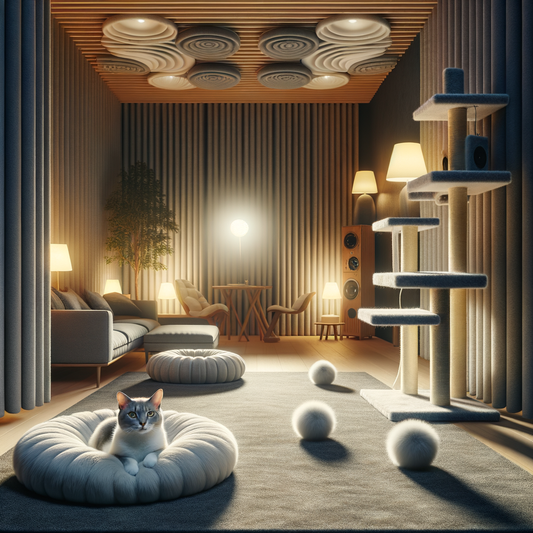 Noise Sensitivity in Cats: Creating a Quiet Haven with a Plush Bed