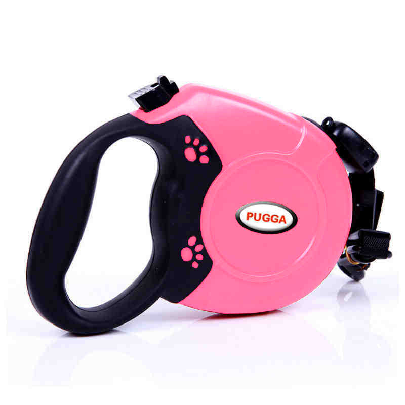 Retractable Dog Lead for Medium to Large Dogs - 5M Flat or 8M Round Rope