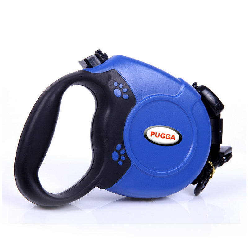Retractable Dog Lead for Medium to Large Dogs - 5M Flat or 8M Round Rope