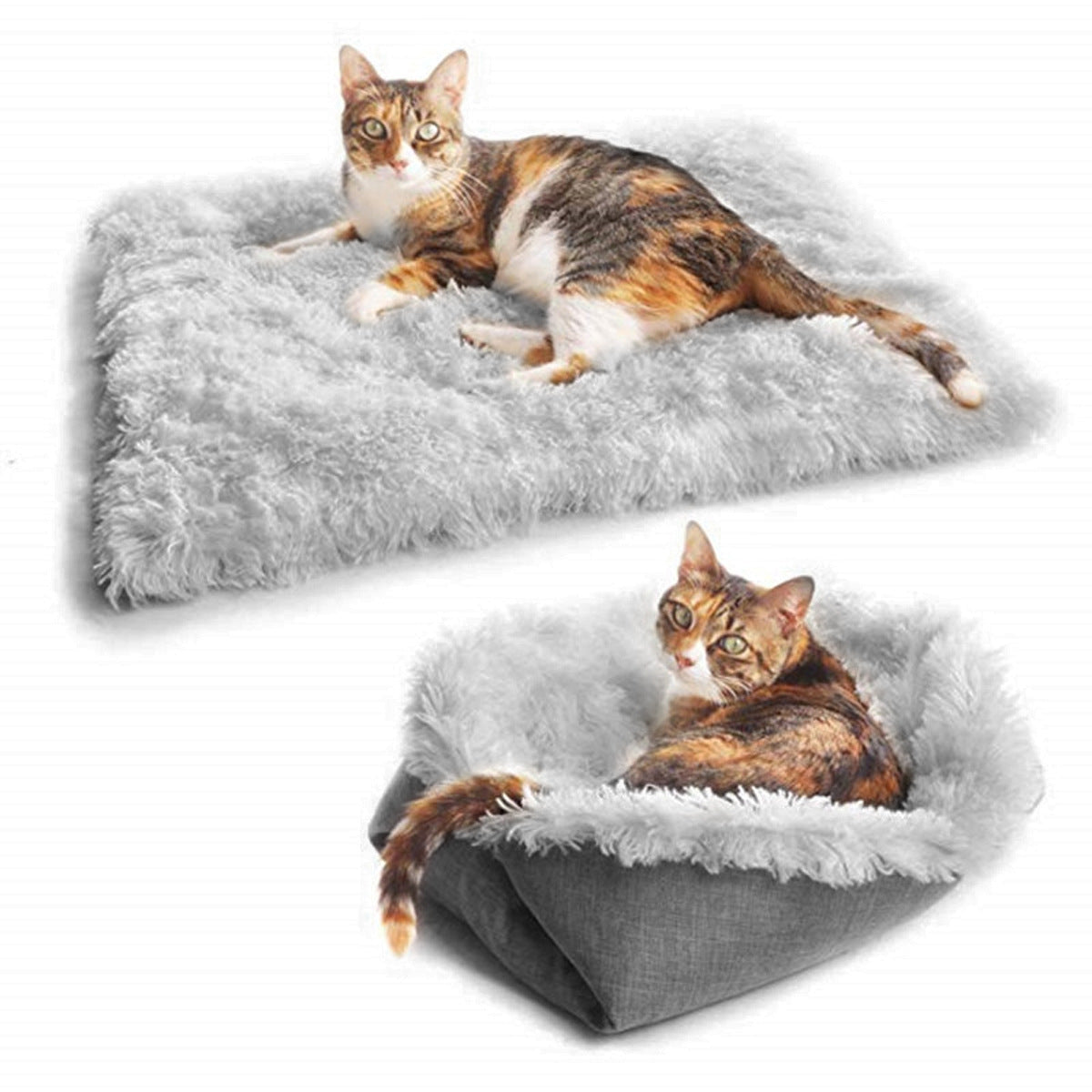 Premium Plush Pet Bed Mat – Soft, Warm & Foldable