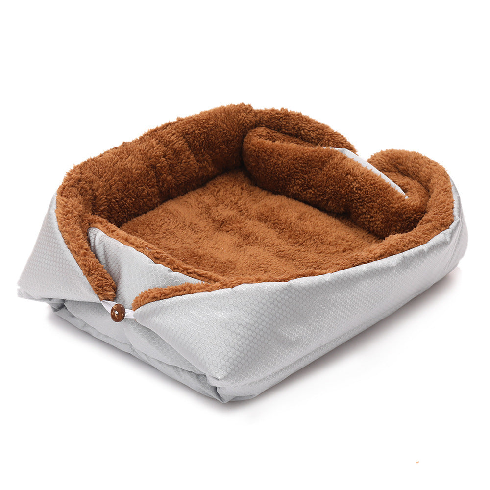 Premium Plush Pet Bed Mat – Soft, Warm & Foldable