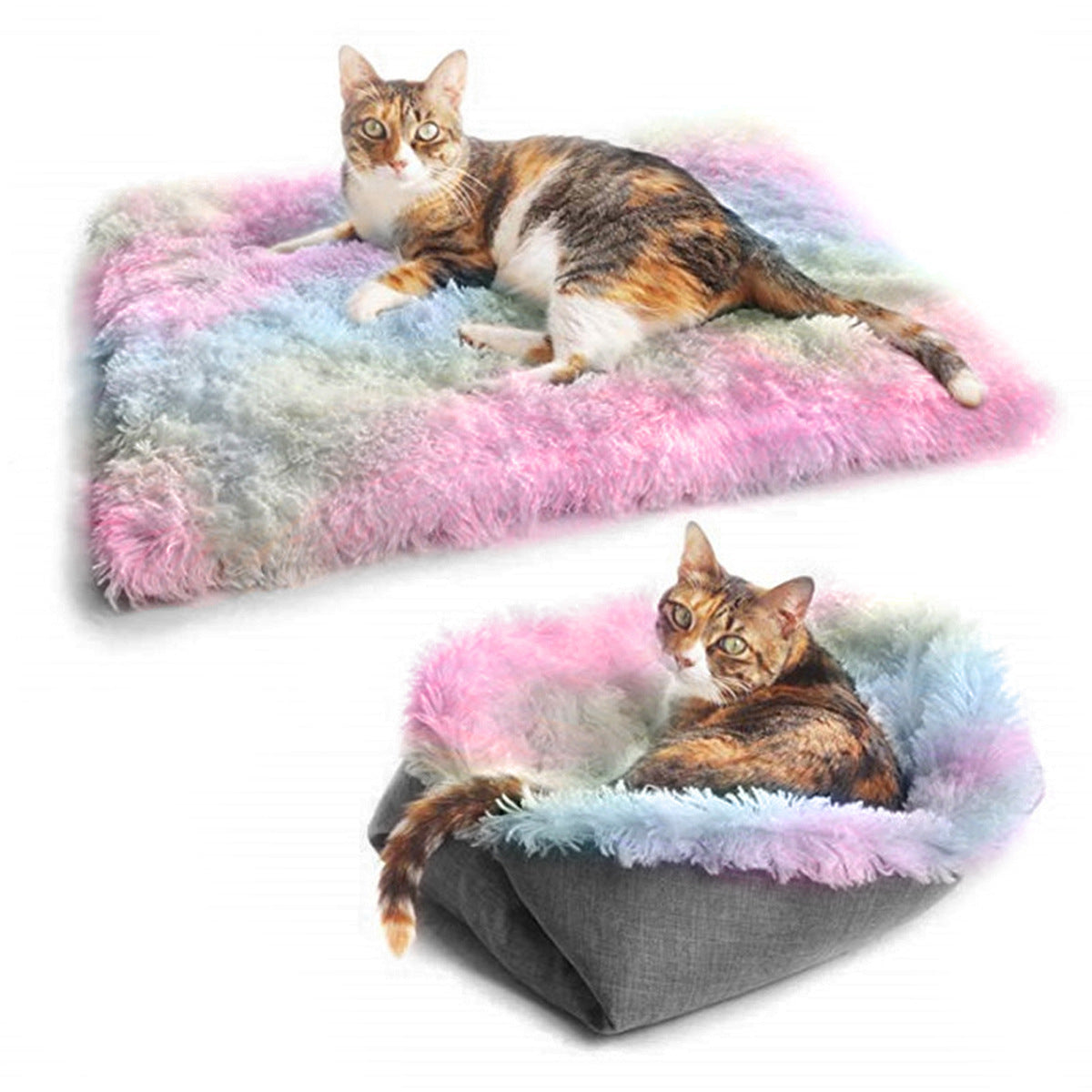 Premium Plush Pet Bed Mat – Soft, Warm & Foldable