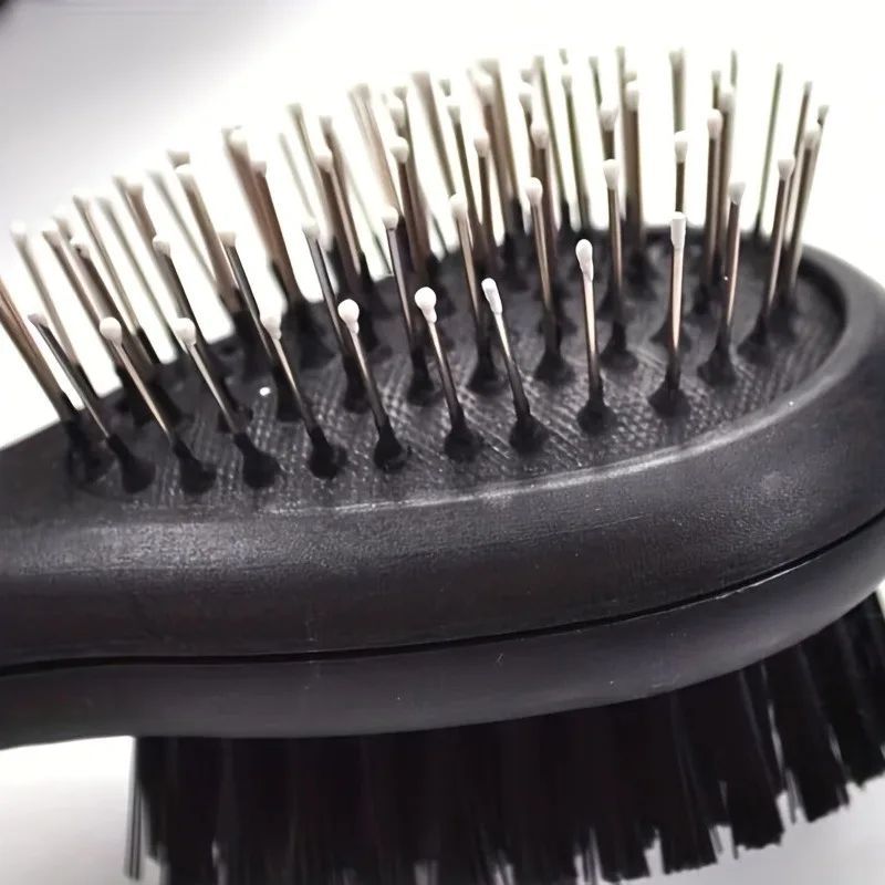 2-in-1 Double-Sided Pet Grooming Comb Pin & Bristle Tool for Shedding & Dirt | BUY 1 GET 1 FREE! - TailAura