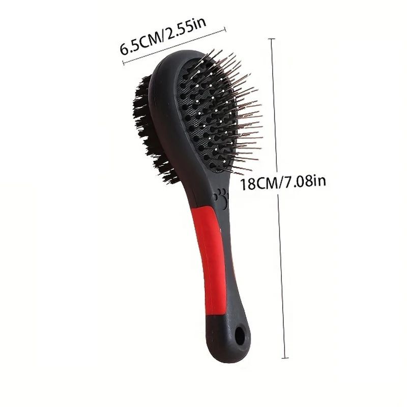 2-in-1 Double-Sided Pet Grooming Comb Pin & Bristle Tool for Shedding & Dirt | BUY 1 GET 1 FREE! - TailAura