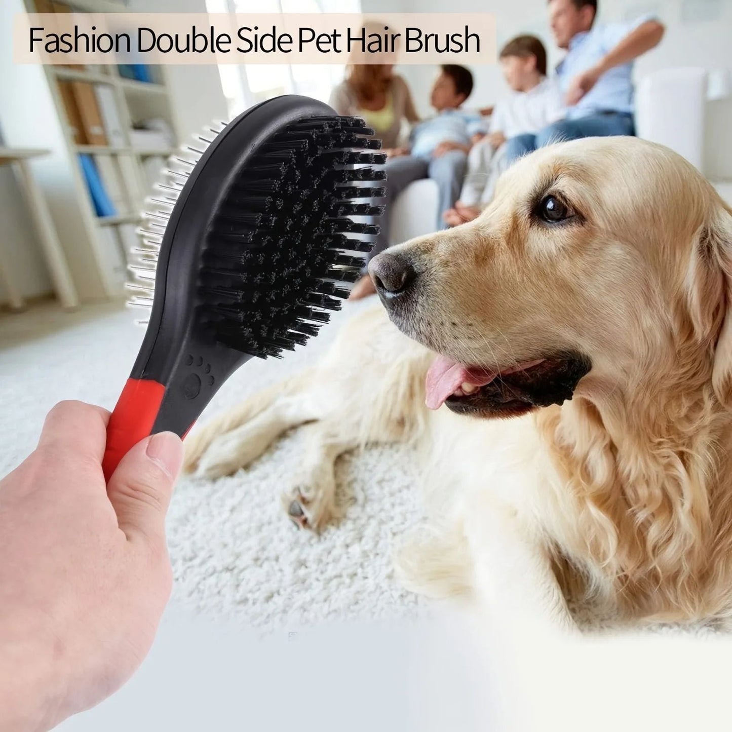 2-in-1 Double-Sided Pet Grooming Comb Pin & Bristle Tool for Shedding & Dirt | BUY 1 GET 1 FREE! - TailAura