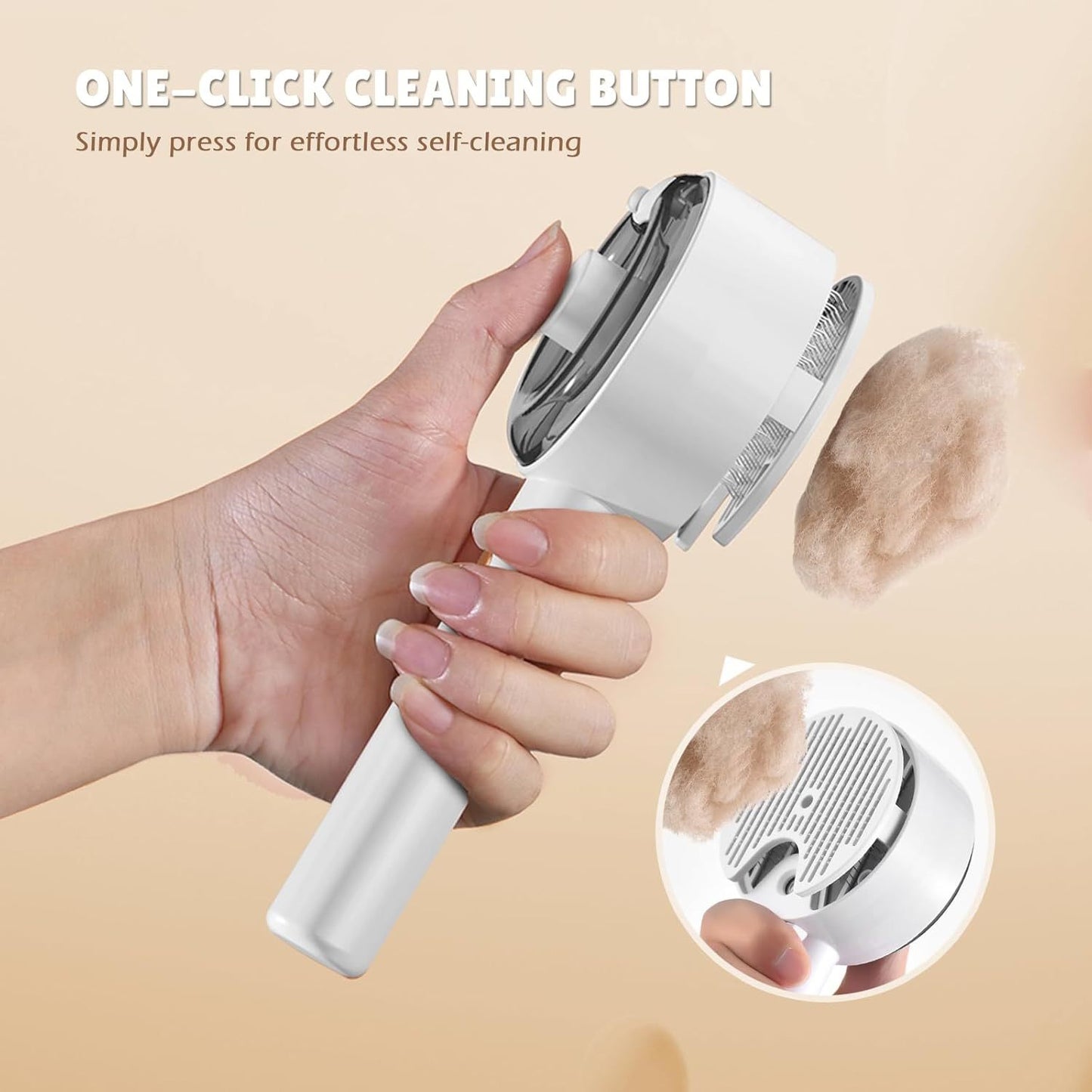 4-in-1 Pet Steam Grooming Brush De-Shedding, Massage & Cloud Care for Cats & Dogs - TailAura
