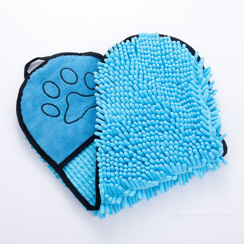 Super Absorbent Dog Bathrobe – Microfiber Quick-Drying Towel for Pets, Comfortable Chenille Dog Towel - TailAura