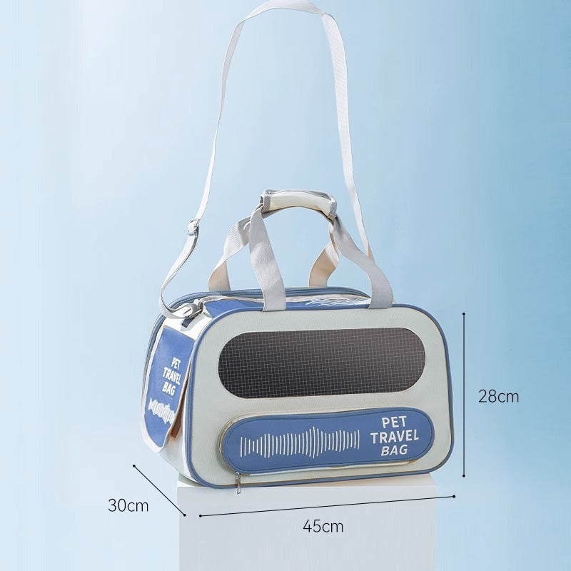 Airline Approved Pet Travel Carrier Bag - Soft-Sided, Collapsible for Dogs & Cats - TailAura