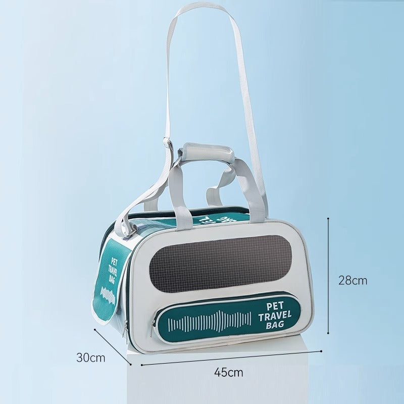 Airline Approved Pet Travel Carrier Bag - Soft-Sided, Collapsible for Dogs & Cats - TailAura