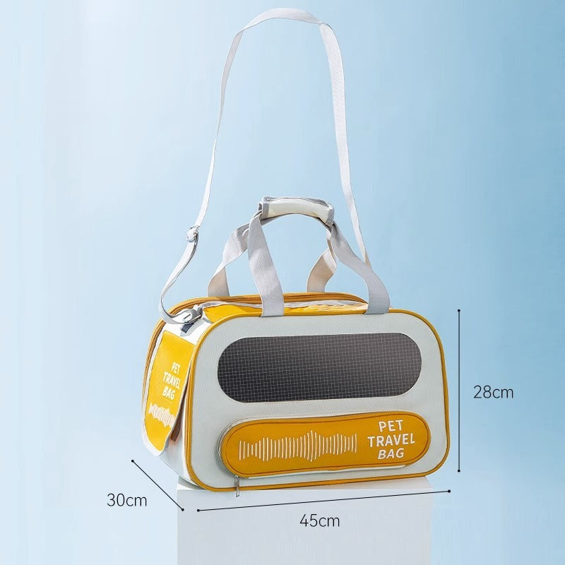 Airline Approved Pet Travel Carrier Bag - Soft-Sided, Collapsible for Dogs & Cats - TailAura