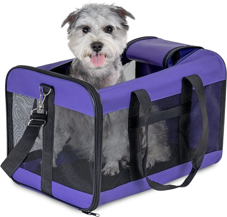Car & Outgoing Pet Transport Bag - Soft-Sided, Available in S & L Sizes - TailAura