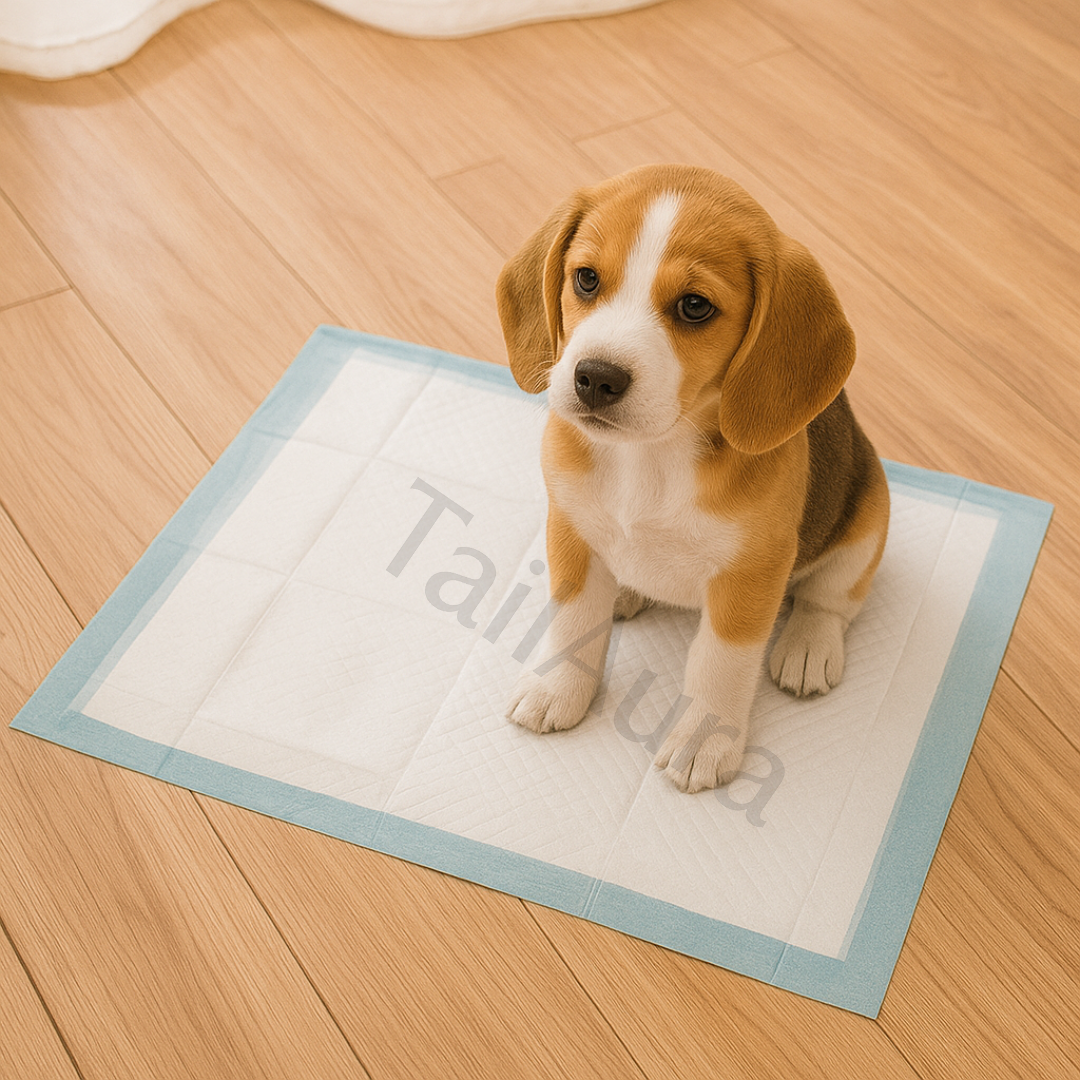 50× Large Puppy Training Pads – Super Absorbent, Leak-Proof Toilet Mats for Dogs & Cats (60×45cm) - TailAura