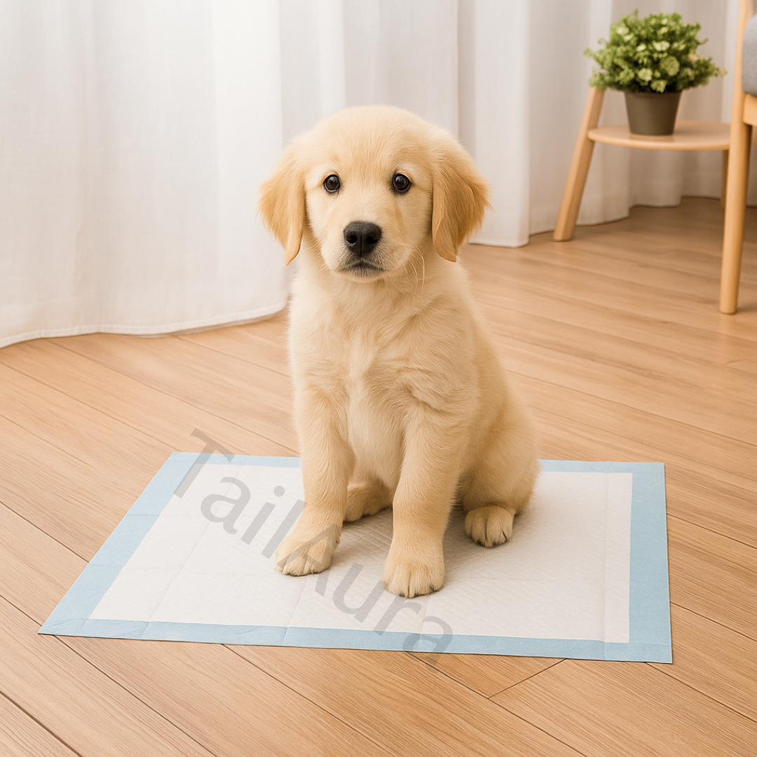 50× Large Puppy Training Pads – Super Absorbent, Leak-Proof Toilet Mats for Dogs & Cats (60×45cm) - TailAura