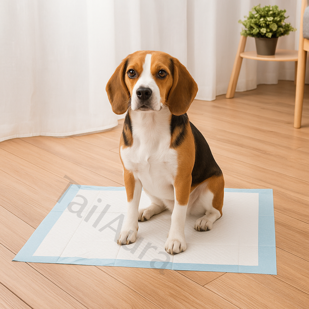 50× Large Puppy Training Pads – Super Absorbent, Leak-Proof Toilet Mats for Dogs & Cats (60×45cm) - TailAura