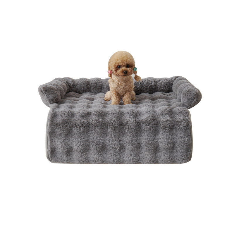 Winter Thermal Pet Mat – Thickened Non-Slip Plush Cushion for Dogs & Cats - TailAura
