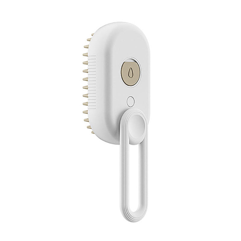 3-in-1 Electric Steam Brush – Grooming, Hair Removal & Massage for Cats & Dogs - TailAura