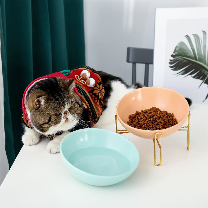 Ceramic Pet Bowl - Solid Colour Kraft Paper Box Packaging - TailAura