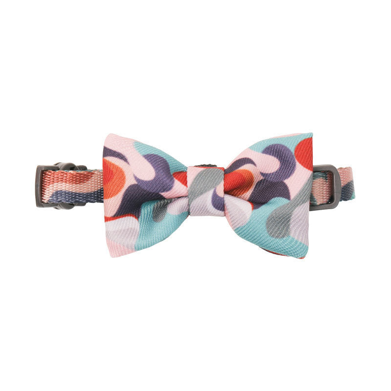 Cotton Bow Tie Cat Collar – Stylish, Adjustable Accessory forc - TailAura