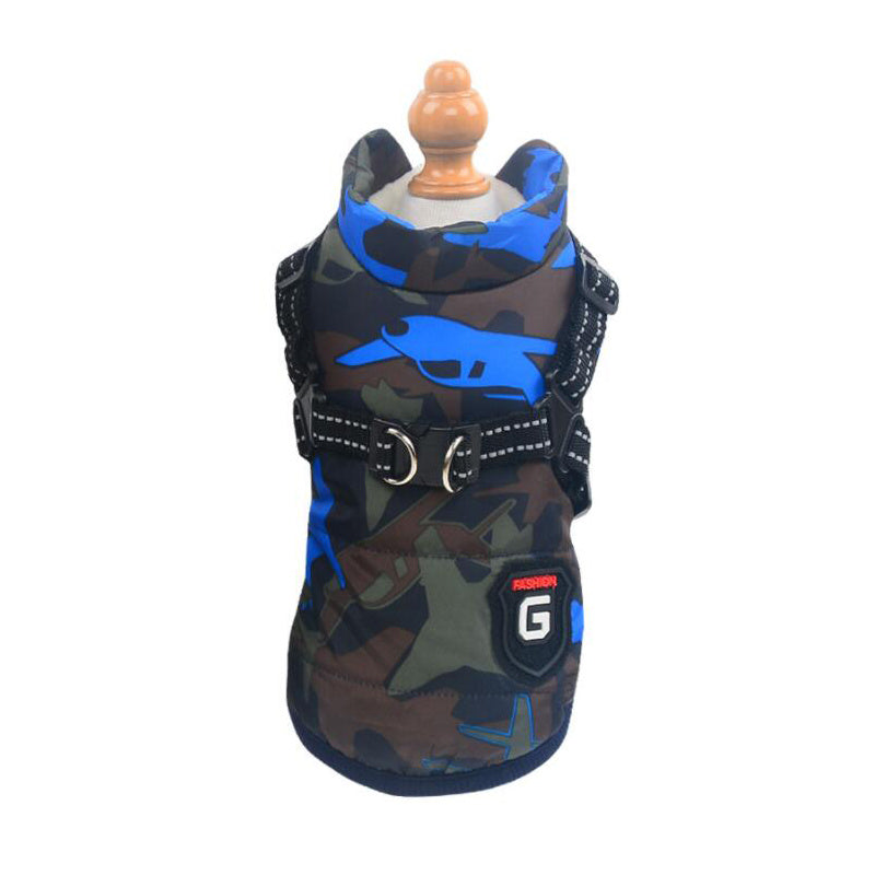 Cotton Dog Clothes Chest Back Integrated Vest – Waterproof, Washable, Comfortable for All Breeds - TailAura
