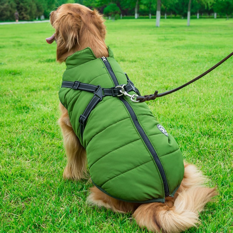 Cotton Dog Clothes Chest Back Integrated Vest – Waterproof, Washable, Comfortable for All Breeds - TailAura