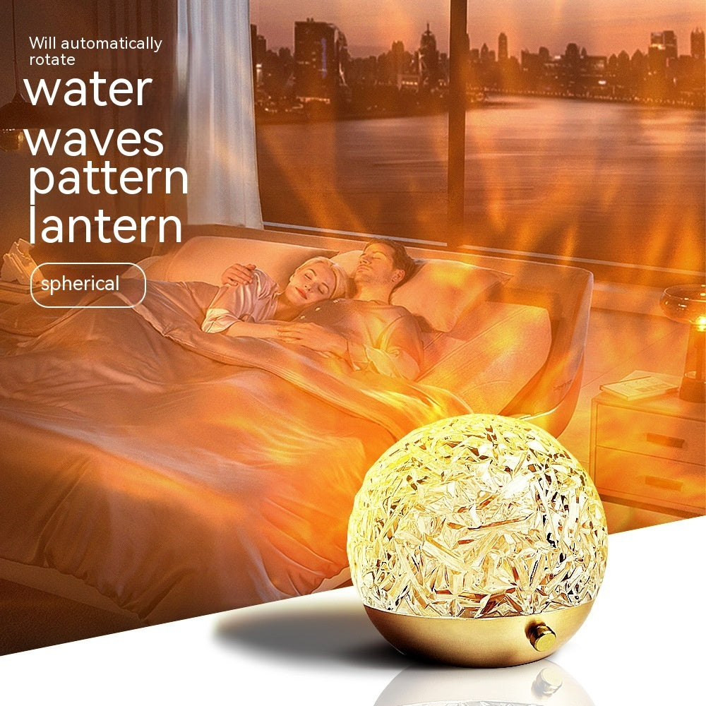 Crystal Water Ripple Projector – Calming Ambiance & Visual Enrichment for Your Pet's Haven - TailAura