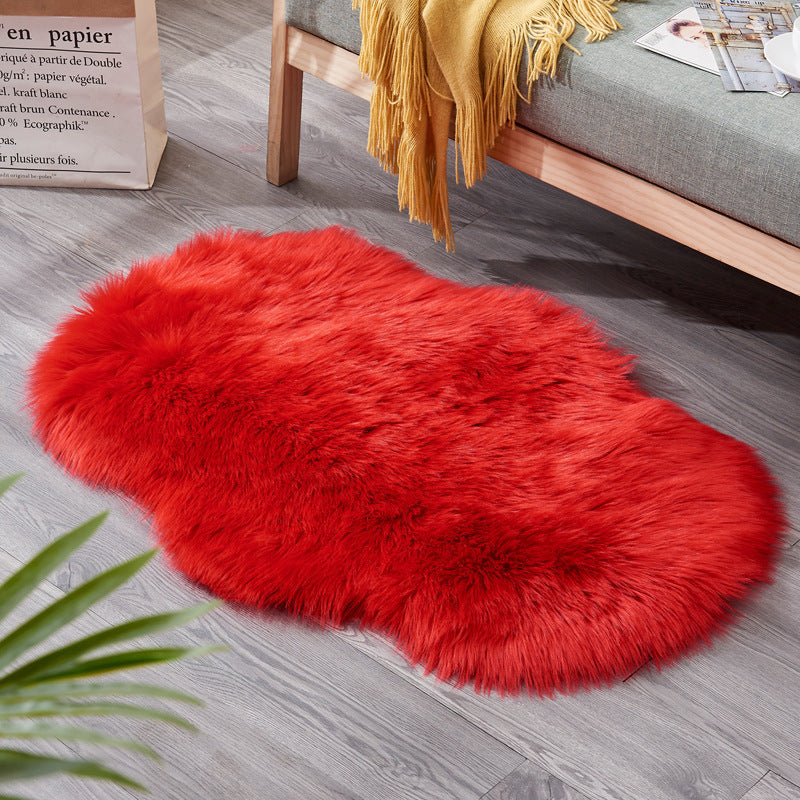 Cold-Proof Irregular Shaped Floor Mat – Non-Slip European Style Carpet for Living Room or Sofa Cushion - TailAura
