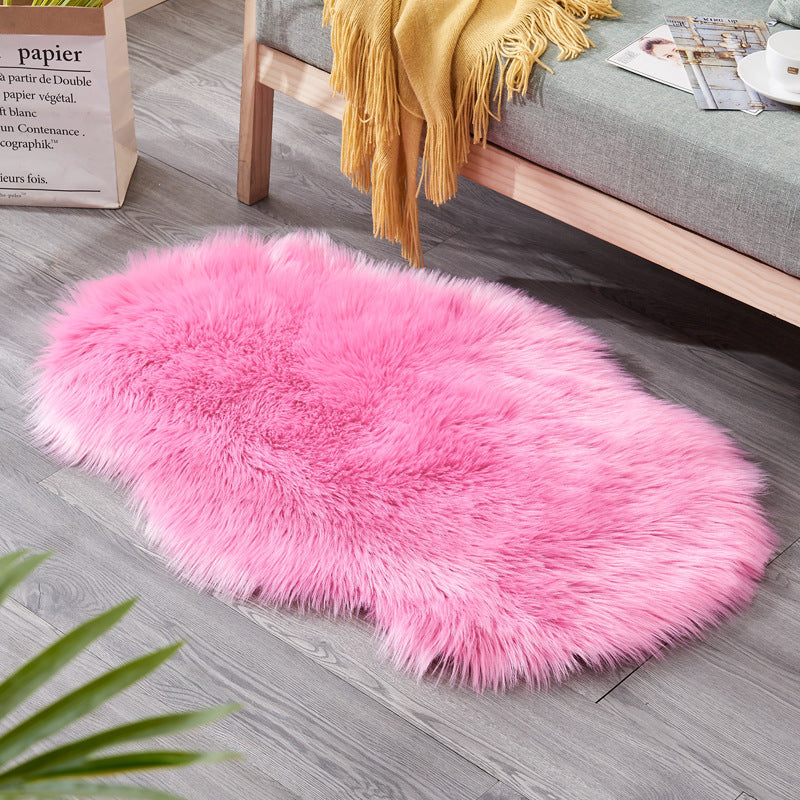 Cold-Proof Irregular Shaped Floor Mat – Non-Slip European Style Carpet for Living Room or Sofa Cushion - TailAura