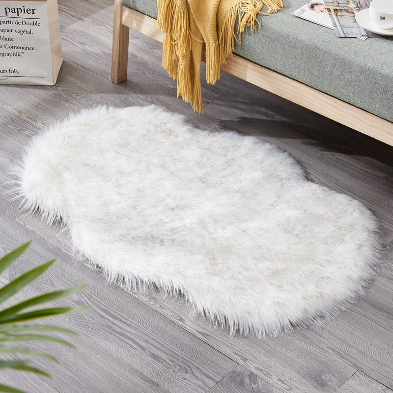 Cold-Proof Irregular Shaped Floor Mat – Non-Slip European Style Carpet for Living Room or Sofa Cushion - TailAura