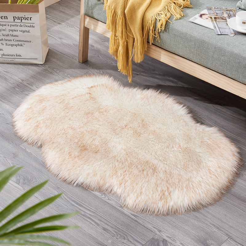 Cold-Proof Irregular Shaped Floor Mat – Non-Slip European Style Carpet for Living Room or Sofa Cushion - TailAura