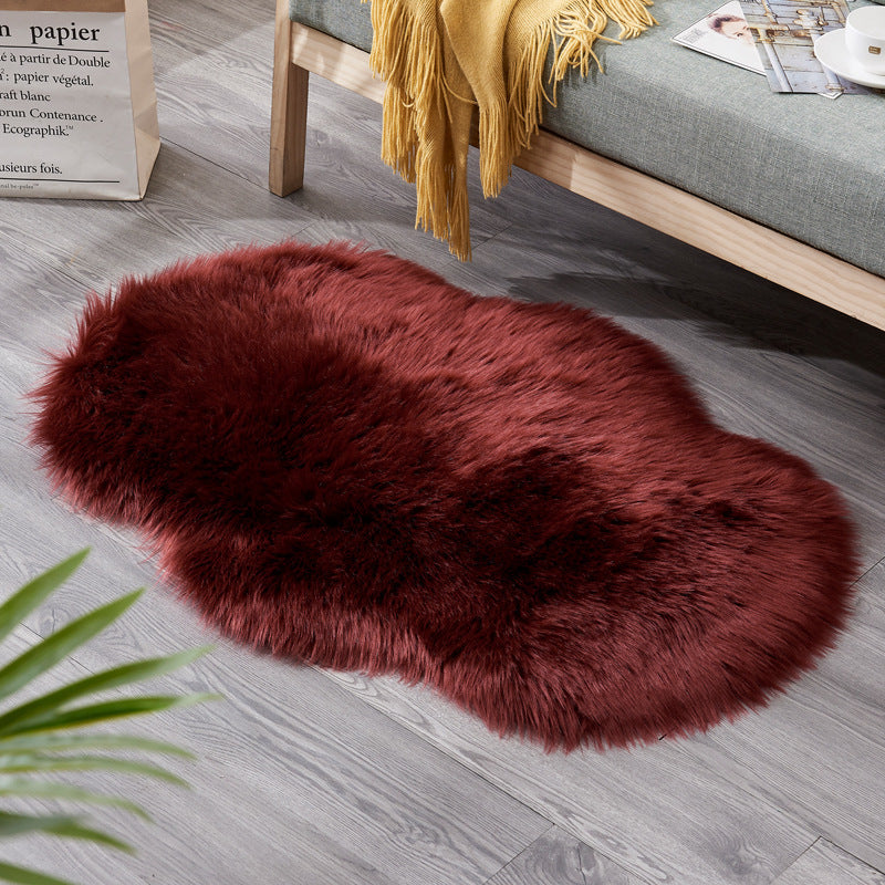 Cold-Proof Irregular Shaped Floor Mat – Non-Slip European Style Carpet for Living Room or Sofa Cushion - TailAura