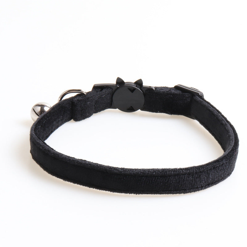 Elegant Velvet Dog Collar with Bowknot – Adjustable Soft Pet Collar for Small Dogs & Puppies - TailAura
