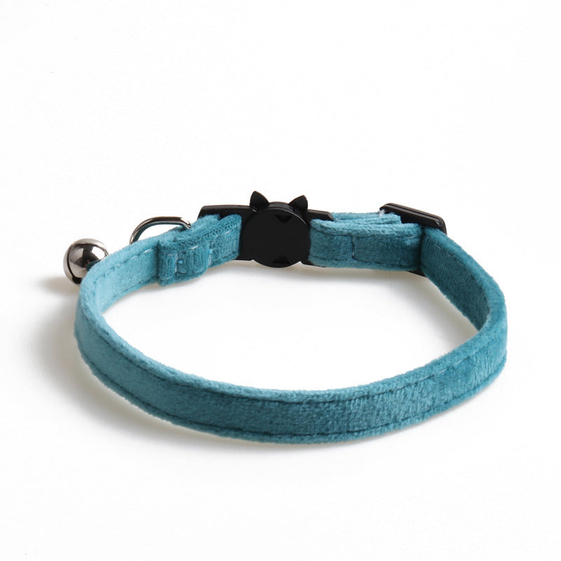 Elegant Velvet Dog Collar with Bowknot – Adjustable Soft Pet Collar for Small Dogs & Puppies - TailAura