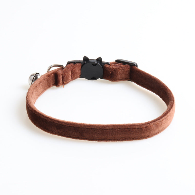 Elegant Velvet Dog Collar with Bowknot – Adjustable Soft Pet Collar for Small Dogs & Puppies - TailAura