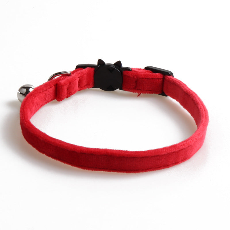 Elegant Velvet Dog Collar with Bowknot – Adjustable Soft Pet Collar for Small Dogs & Puppies - TailAura