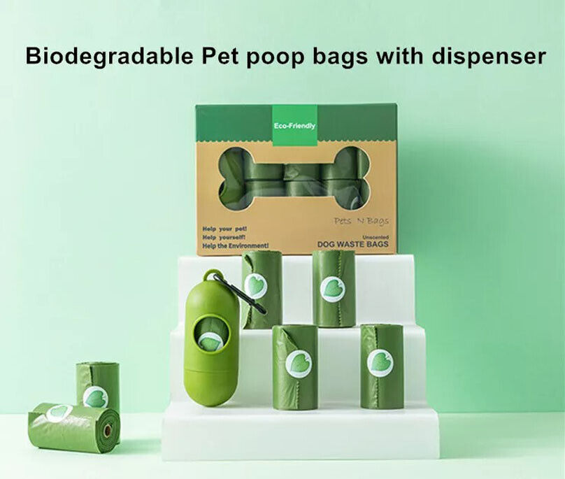 Biodegradable Scented Dog Poo Bags (16 Rolls) - TailAura