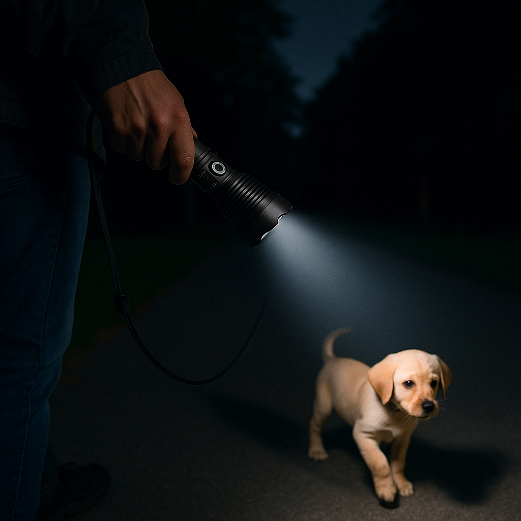 Paw Glow Nightwalker Dog LED Torch – Rechargeable - TailAura
