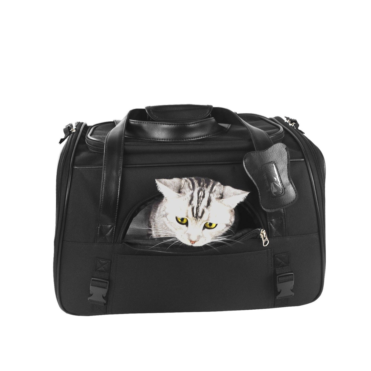 Durable Oxford Cloth Pet Travel Carrier for Small Dogs - Car Seat Function - TailAura