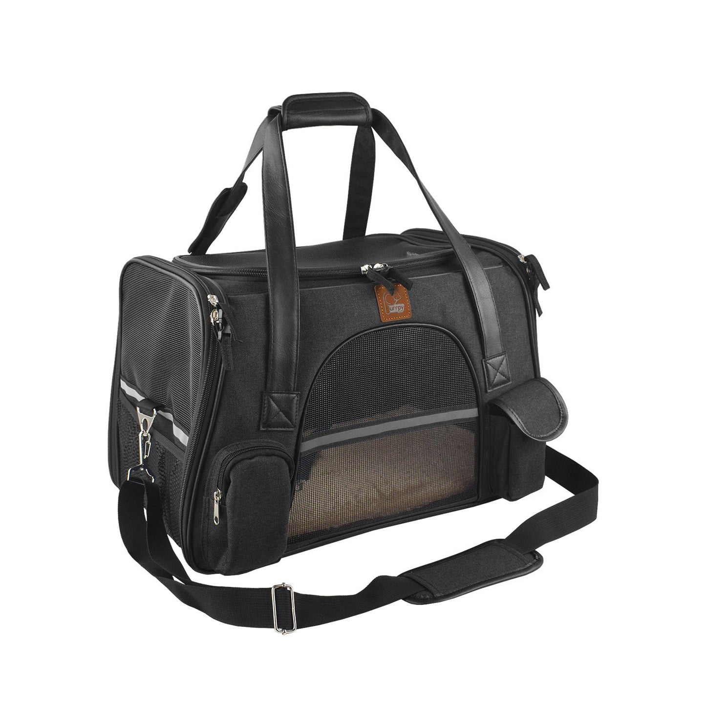 Durable Oxford Cloth Pet Travel Carrier for Small Dogs - Car Seat Function - TailAura