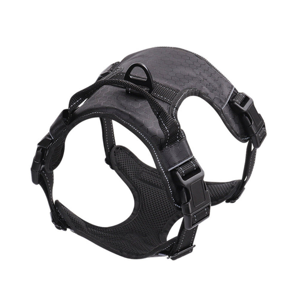 Reflective No-Pull Dog Harness – Adjustable Nylon Pet Vest with Safety Strap for Small to Large Dogs - TailAura