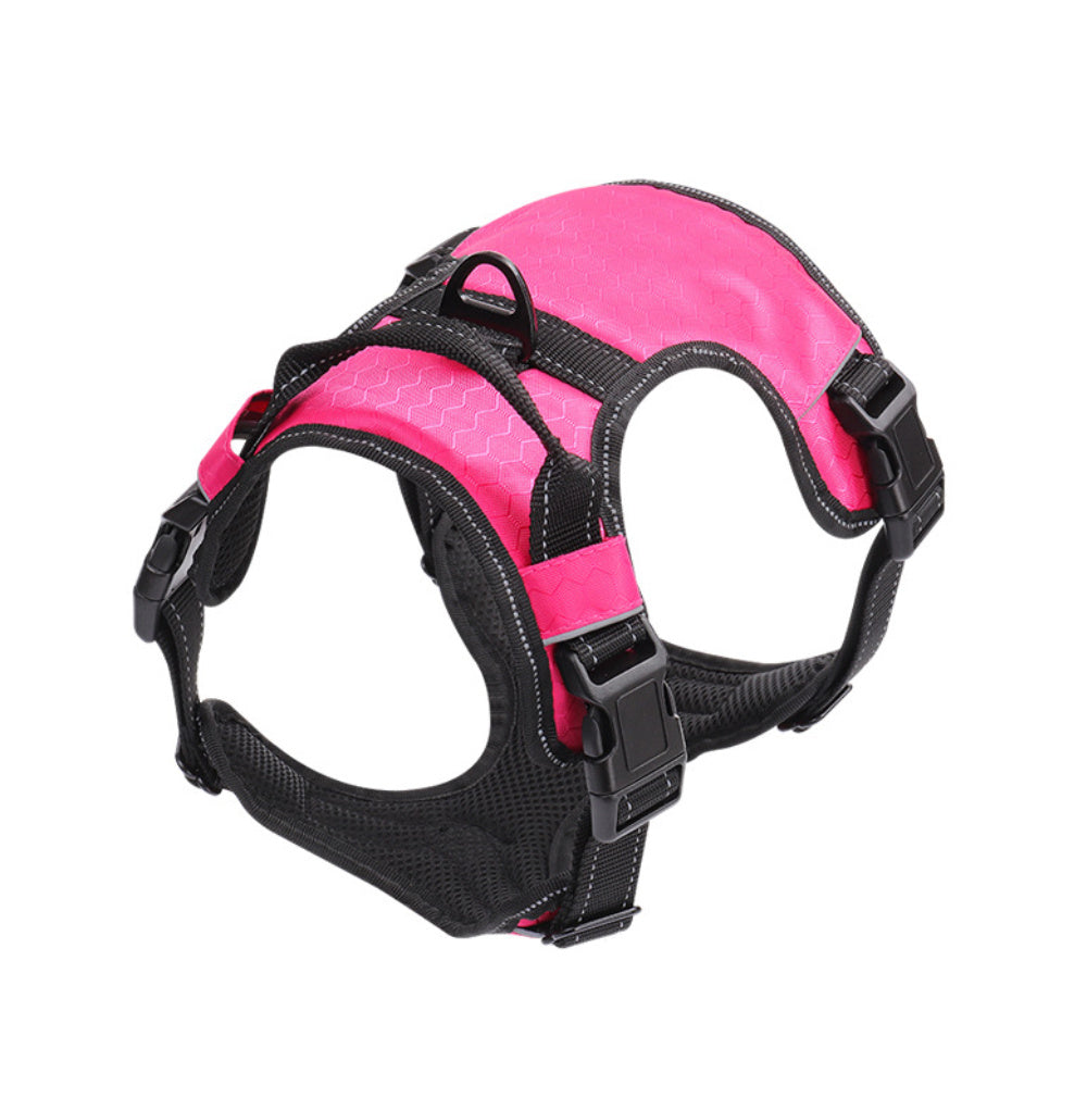 Reflective No-Pull Dog Harness – Adjustable Nylon Pet Vest with Safety Strap for Small to Large Dogs - TailAura