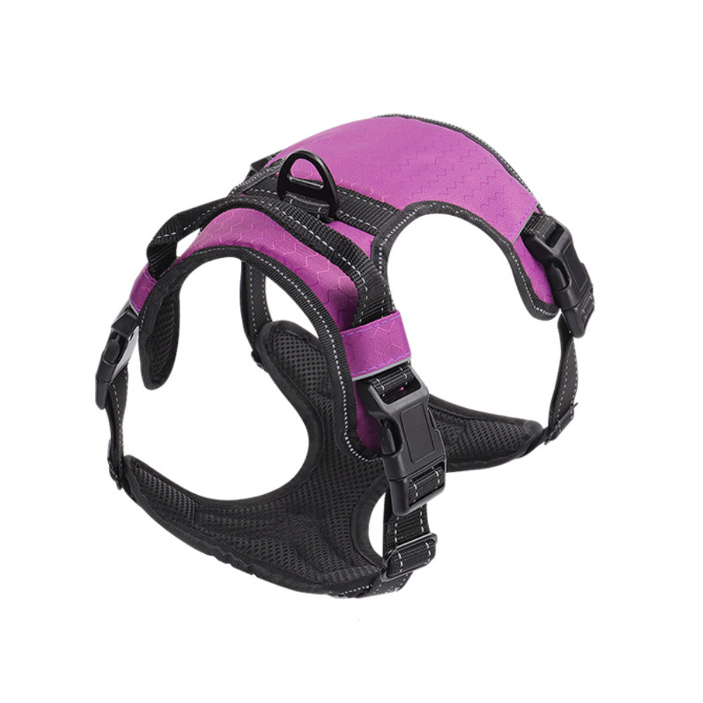 Reflective No-Pull Dog Harness – Adjustable Nylon Pet Vest with Safety Strap for Small to Large Dogs - TailAura