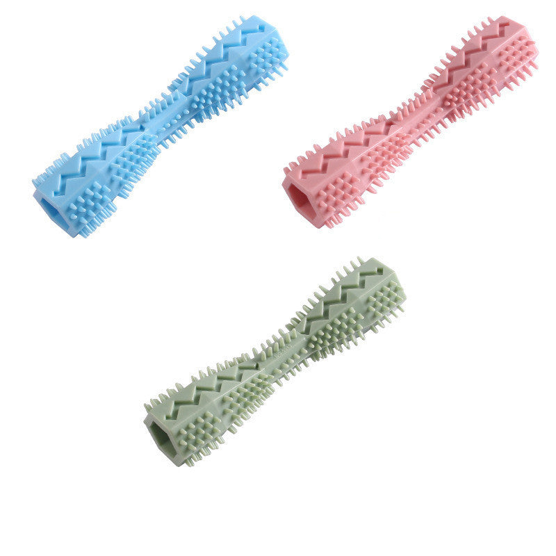 Hexagonal TPR Chew Toy – Teeth-Cleaning Molar Toy for Puppies - TailAura