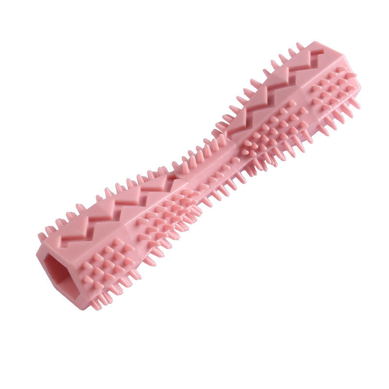 Hexagonal TPR Chew Toy – Teeth-Cleaning Molar Toy for Puppies - TailAura