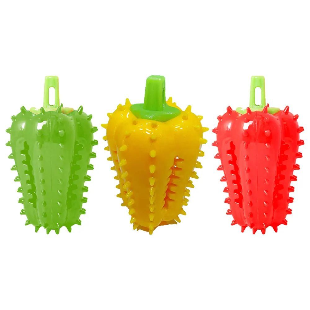 Interactive Chili Chew Dog Toy Durable Teething & Treat Dispensing Fun - TailAura
