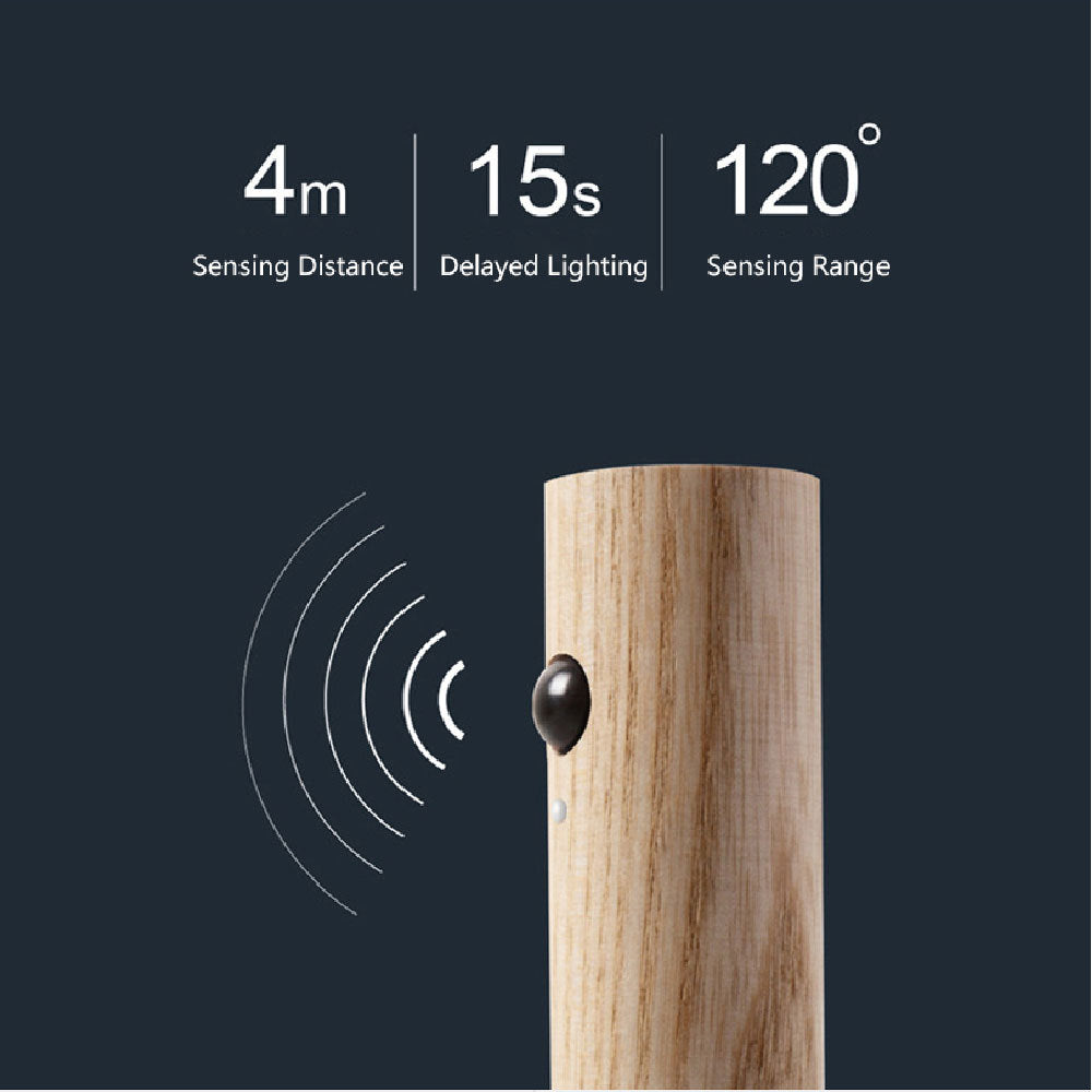 Magnetic Wooden LED Motion Sensor Light – Gentle Safety & Style for Your Pet's Home - TailAura