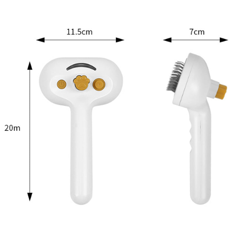 Mist & Groom Pet Brush Steam-Enhanced Shedding & Massage Tool for Cats & Dogs - TailAura