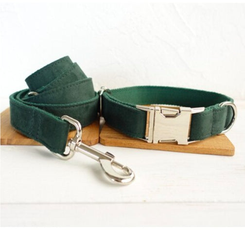 MUTTCO Pet Collar Bow & Traction Set – Adjustable Pet Chain & Rope for Small to Large Dogs - TailAura