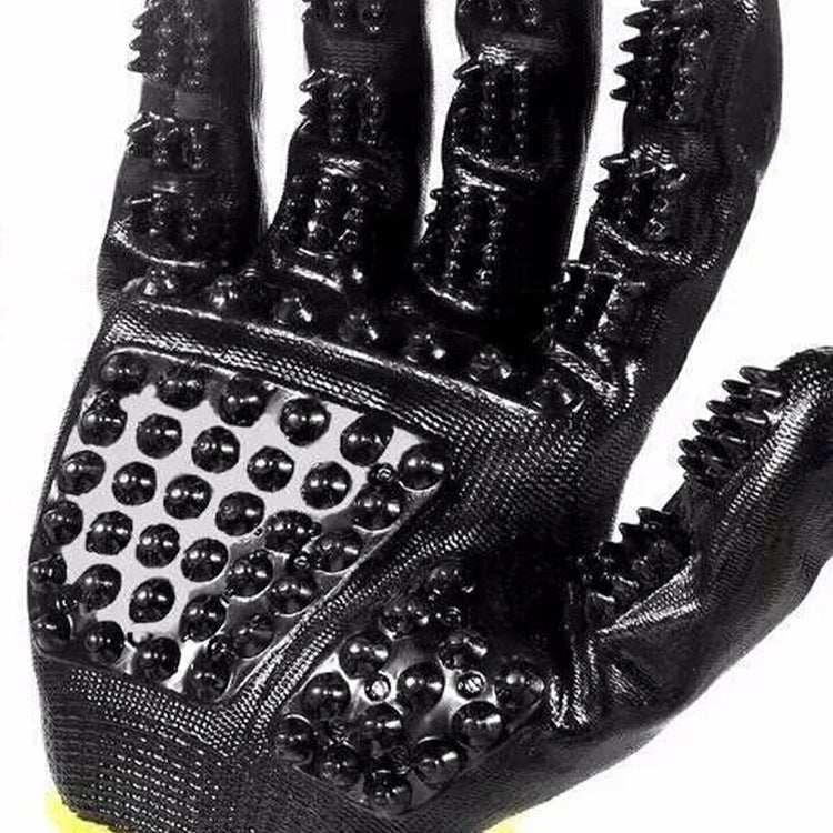 Pet Grooming & De-Shedding Glove Soft Rubber Massage Brush for Cats & Dogs | BUY 1 GET 1 FREE! - TailAura