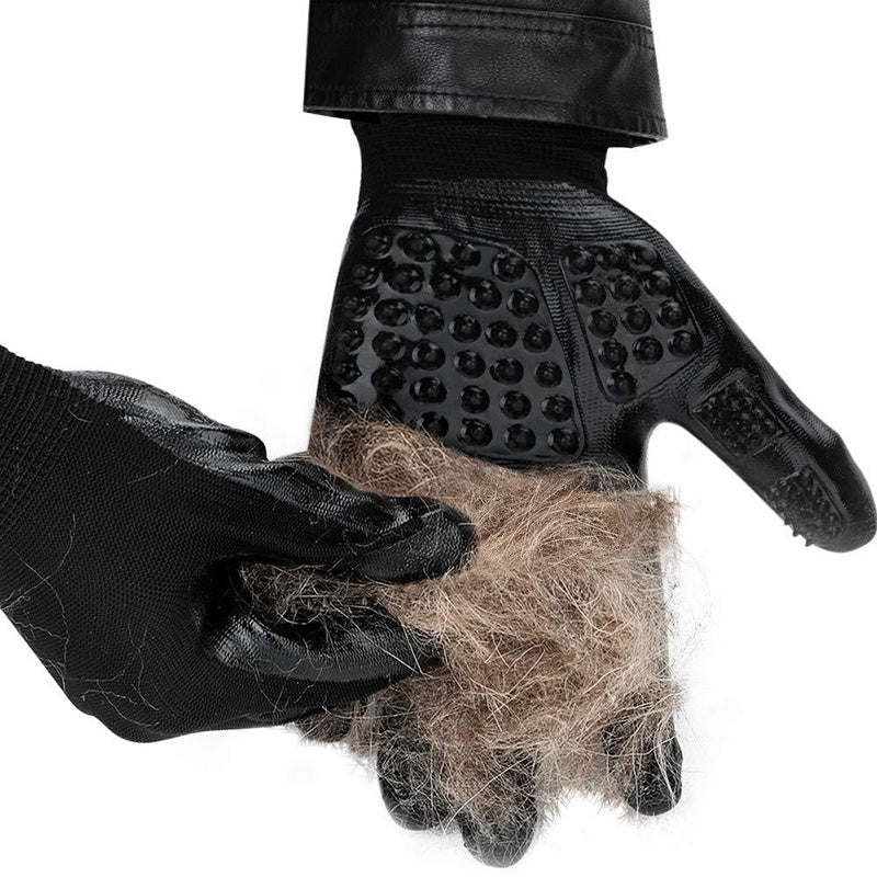 Pet Grooming & De-Shedding Glove Soft Rubber Massage Brush for Cats & Dogs | BUY 1 GET 1 FREE! - TailAura
