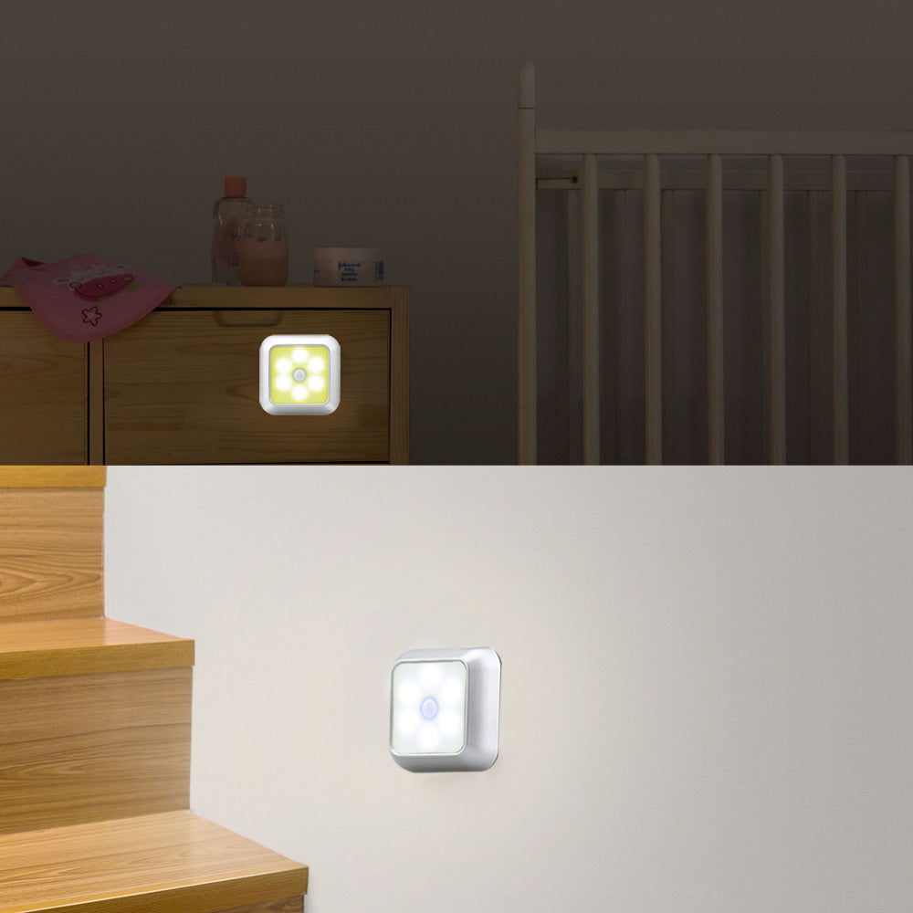 Smart & Safe Steps: Wireless 6-LED Motion Sensor Light – Illuminating Paths for Your Pet's Night time Comfort & Safety - TailAura